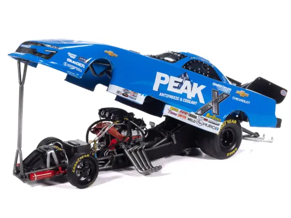 Chevrolet Camaro SS NHRA Funny Car Jack Beckman "Peak" (2025) "John Force Racing" Limited Edition 1/24 Diecast Model by Auto World #3