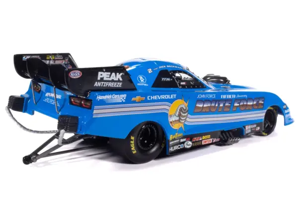 Chevrolet Camaro SS NHRA Funny Car Jack Beckman "Brute Force Tribute" (2025) "John Force Racing" Limited Edition 1/24 Diecast Model by Auto World #4