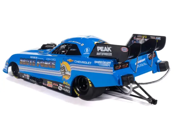 Chevrolet Camaro SS NHRA Funny Car Jack Beckman "Brute Force Tribute" (2025) "John Force Racing" Limited Edition 1/24 Diecast Model by Auto World #5