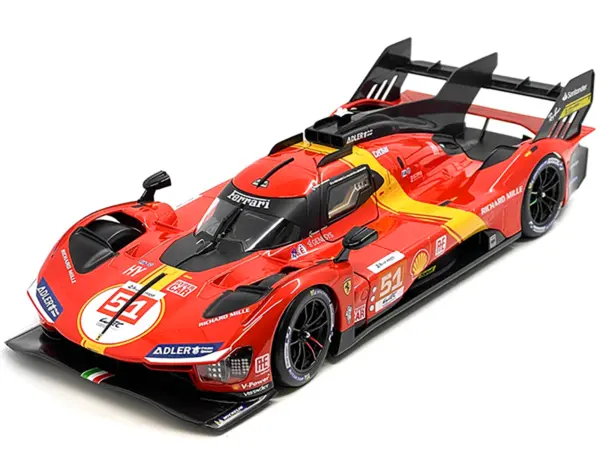 Ferrari 499P #51 James Calado - Antonio Giovinazzi - Alessandro Pier Guidi "Ferrari AF Corse" Winner "24 Hours of Le Mans" (2023) "Racing" Series 1/18 Diecast Model Car by Bburago #2