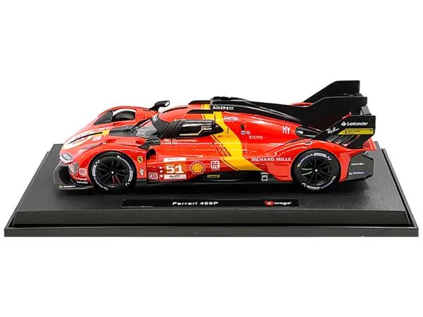 Ferrari 499P #51 James Calado - Antonio Giovinazzi - Alessandro Pier Guidi "Ferrari AF Corse" Winner "24 Hours of Le Mans" (2023) "Racing" Series 1/18 Diecast Model Car by Bburago #3
