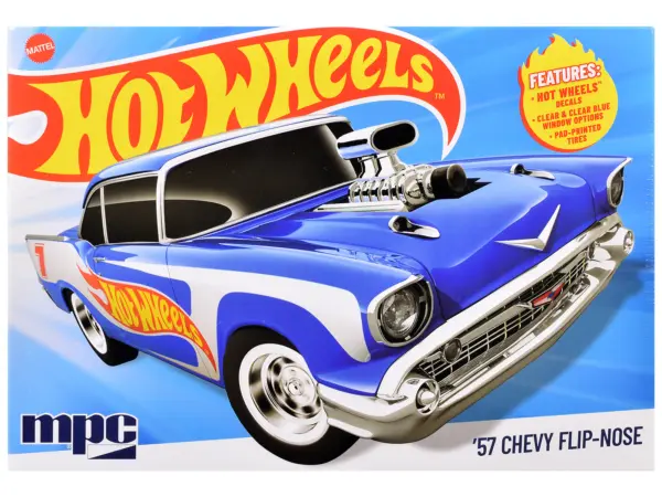 Skill 2 Model Kit 1957 Chevrolet Sedan Flip-Nose "Hot Wheels" 1/25 Scale Model by MPC #1