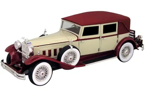 1930 Packard LeBaron Cream and Red 1/18 Diecast Model Car by Signature Models #2