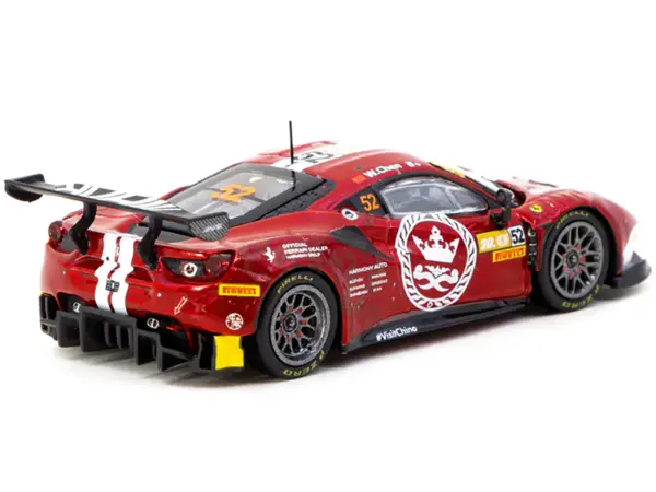 Ferrari 488 GT3 #52 Chen Weian "Harmony Racing" "Macau GT Cup" (2023) "Hobby64" Series 1/64 Diecast Model Car by Tarmac Works #2