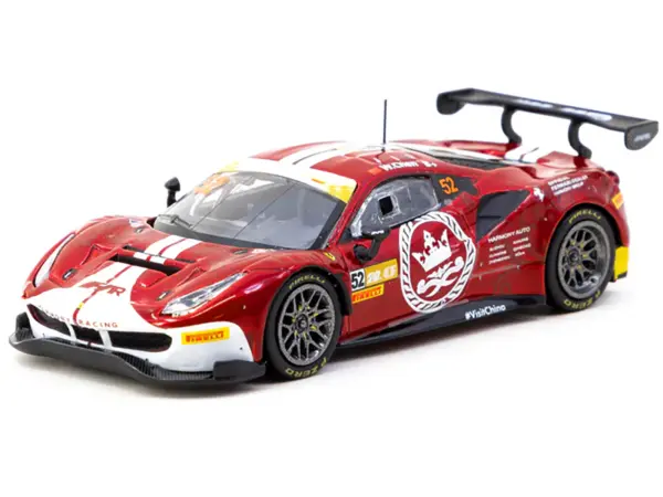 Ferrari 488 GT3 #52 Chen Weian "Harmony Racing" "Macau GT Cup" (2023) "Hobby64" Series 1/64 Diecast Model Car by Tarmac Works #3
