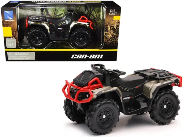 Can-Am Outlander XMR 1000R ATV Black and Gold Diecast Model by New Ray #1