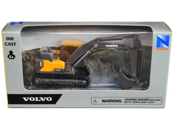 Volvo EC140E Track-Type Excavator Yellow Diecast Model by New Ray #3