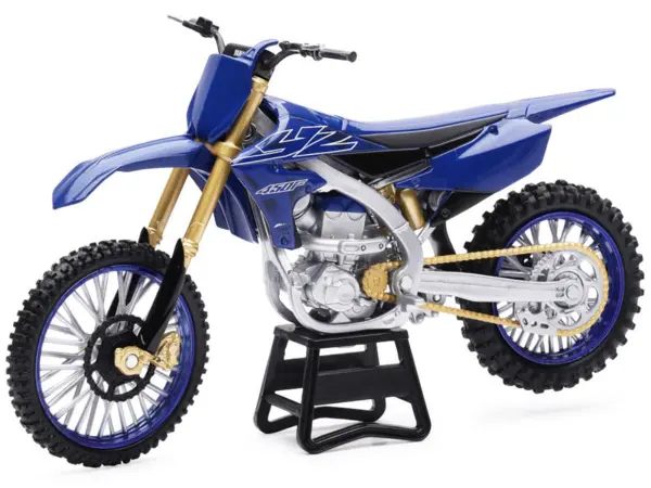 Yamaha YZ450F Dirt Bike Motorcycle Blue and Black 1/6 Diecast Model by New Ray #2