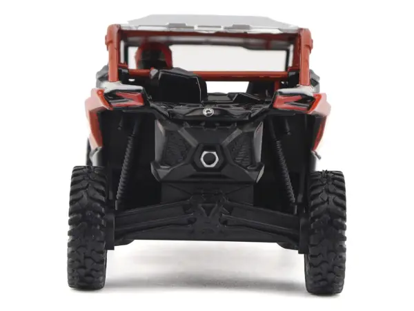 Can-Am Maverick X3 X RS Turbo RR Chalk Gray and Magma Red with Driver Figure 1/32 Diecast Model by BRP Models #5