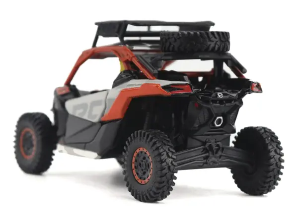 Can-Am Maverick X3 X RS Turbo RR Sand Version Chalk Gray and Magma Red with Driver Figure 1/32 Diecast Model by BRP Models #3