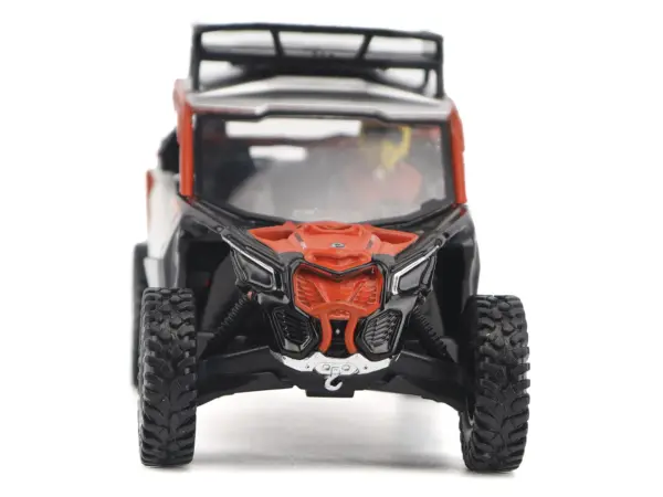 Can-Am Maverick X3 X RS Turbo RR Sand Version Chalk Gray and Magma Red with Driver Figure 1/32 Diecast Model by BRP Models #4