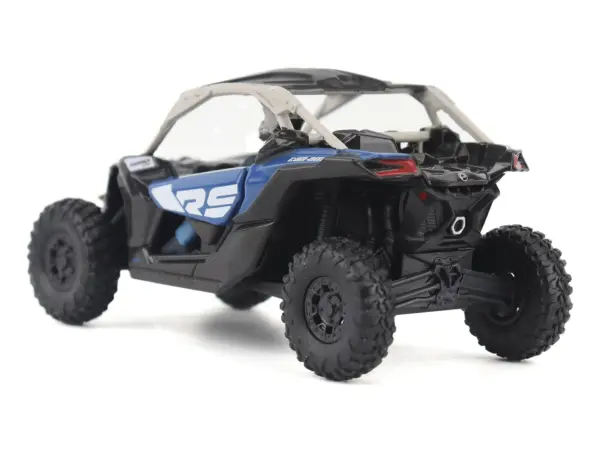 Can-Am Maverick X3 X RS Turbo RR Intense Blue and Chalk Gray with Driver Figure 1/32 Diecast Model by BRP Models #4