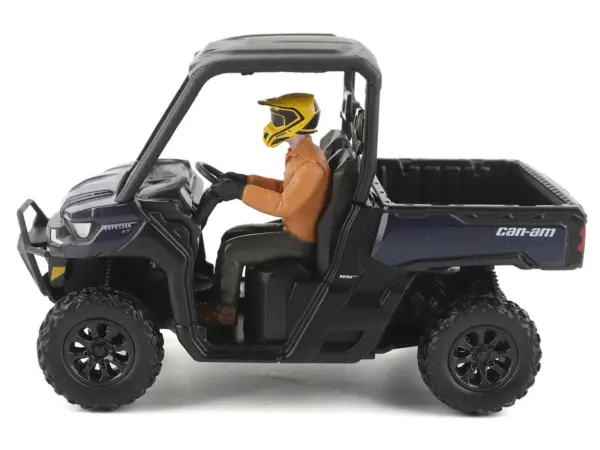 Can-Am Defender XT HD9 Navy Blue and Black with Driver Figure 1/32 Diecast Model by BRP Models #2