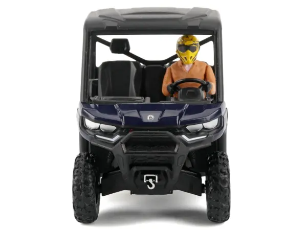 Can-Am Defender XT HD9 Navy Blue and Black with Driver Figure 1/32 Diecast Model by BRP Models #5