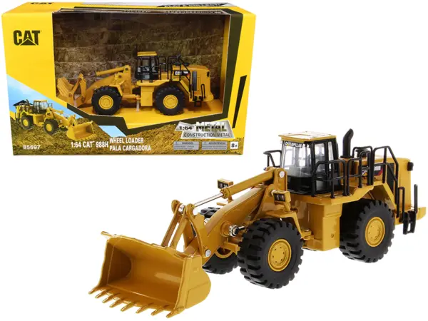 CAT Caterpillar 988H Wheel Loader "Play & Collect!" 1/64 Diecast Model by Diecast Masters #1
