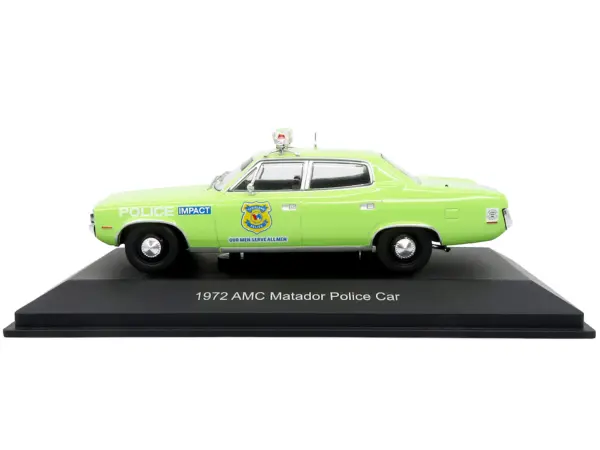 1972 AMC Matador Police Car "Cleveland Police Department" Light Green 1/43 Diecast Model by Iconic Replicas #3