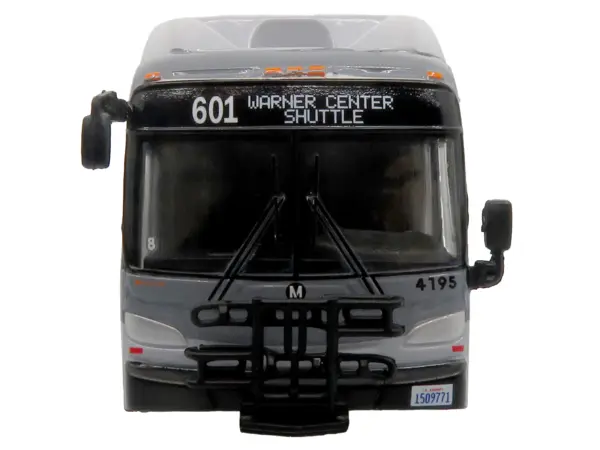 New Flyer Xcelsior XN40 Transit Bus "Los Angeles Metro - Warner Center Shuttle" Gray with Graphics "The Bus & Motorcoach Collection" Limited Edition 1/87 (HO) Diecast Model by Iconic Replicas #4