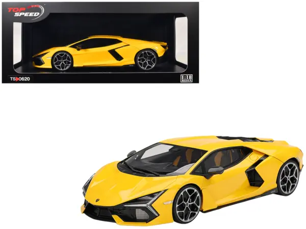 Lamborghini Revuelto Giallo (Yellow) 1/18 Model Car by Top Speed #1