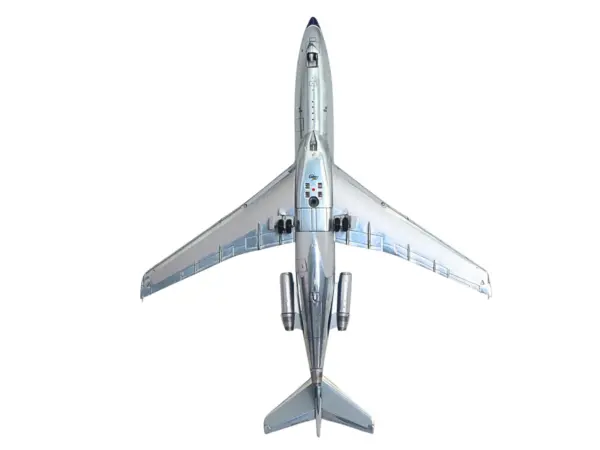 Boeing 727-100 Commercial Aircraft "Eastern Air Lines" (N8120N) Silver with Blue Stripes "Gemini 200" Series 1/200 Diecast Model Airplane by GeminiJets #5
