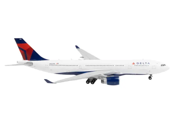 Airbus A330-200 Commercial Aircraft "Delta Air Lines" (N852NW) White with Red and Blue Tail 1/400 Diecast Model Airplane by GeminiJets #3