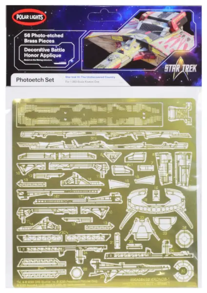 Photoetch Set for Klingon Kronos One Spaceship "Star Trek VI: The Undiscovered Country" (1991) Movie 1/350 Scale by Polar Lights #1