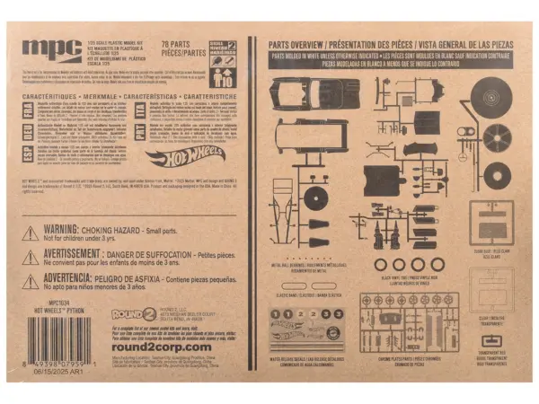 Skill 2 Model Kit Python Car "Hot Wheels" 1/25 Scale Model by MPC #4