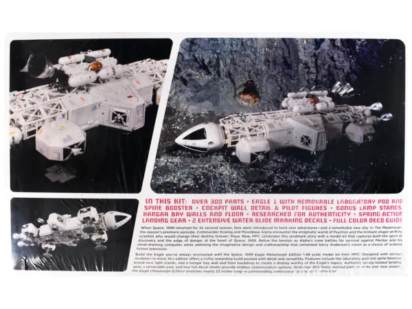 Skill 2 Model Kit Eagle Transporter Metamorph Edition "Space: 1999" (1975-1977) TV Series 1/48 Scale Model by MPC #4